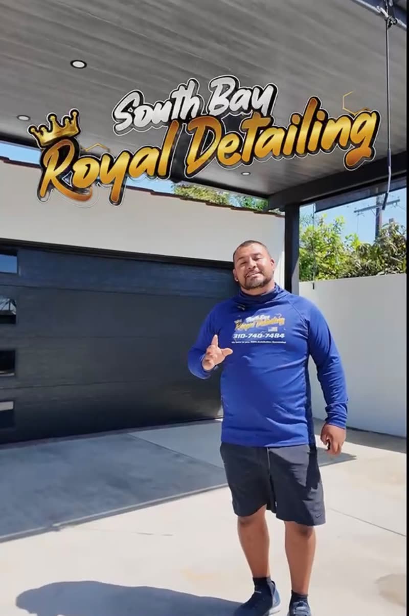 Danny of South Bay Royal Detailing working on a vehicle